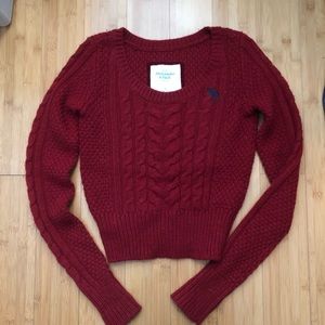 Red pullover sweater